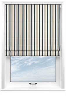 The British Stripe Co. George, Polzeath No.1 - Twist&Fit Roman Blind